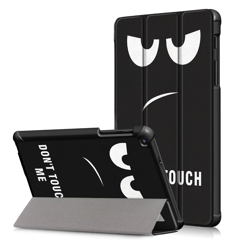 

For Samsung Galaxy Tab A 8.0 2019 P200 P205 Business Print Slim Magnetic Folding Stand Leather Flip Cover Case