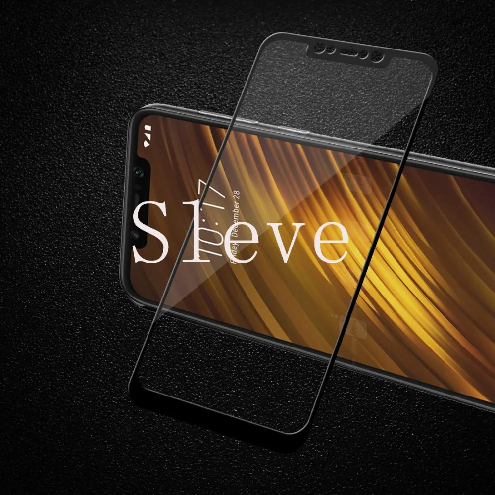 Pocophone F1Full защитный чехол Xiaomi F1 с полным закаленное стекло F 1 глобальная версия |