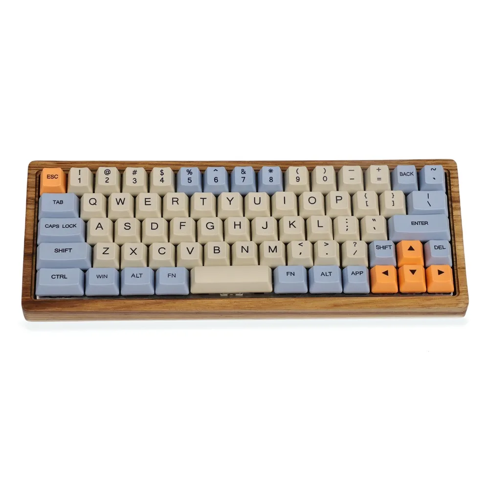 YMDK синий бежевый оранжевый краситель Sub 64 68 Minila Keyset толстый PBT OEM профиль Mac Keycap для