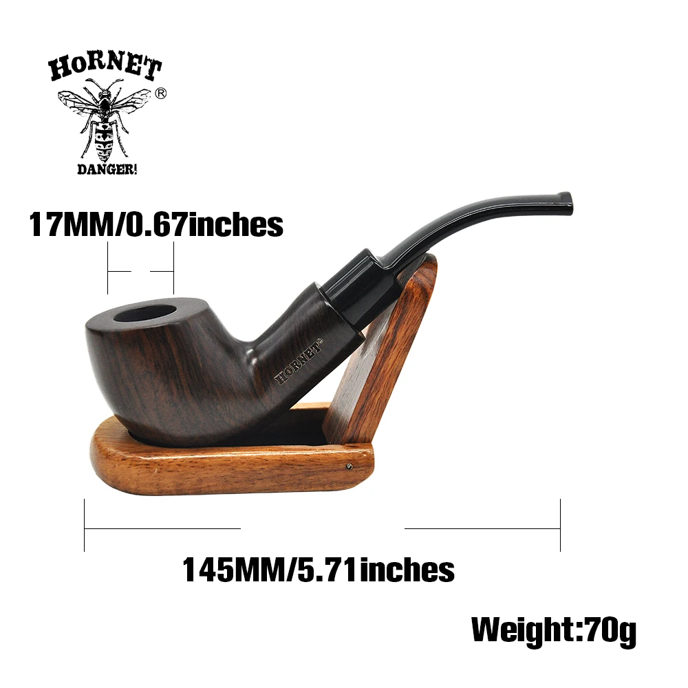 [HORNET]1 комплект прочная классическая деревянная трубка великолепная для табака 5