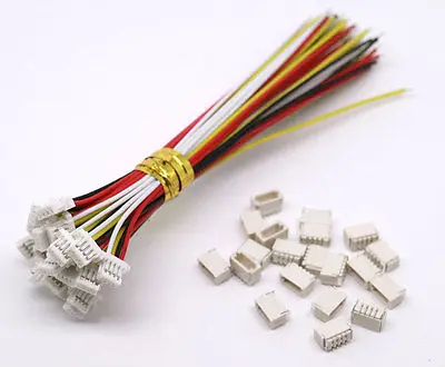 20 SETS Mini Micro SH 1.0 4-Pin JST Connector with Wires Cables 100MM Factory Directly Wholesale Customer-Made Customization OEM