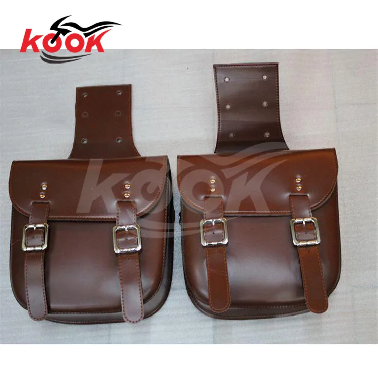 Коричневые мотоциклетные седельные сумки высокого качества чемодан из