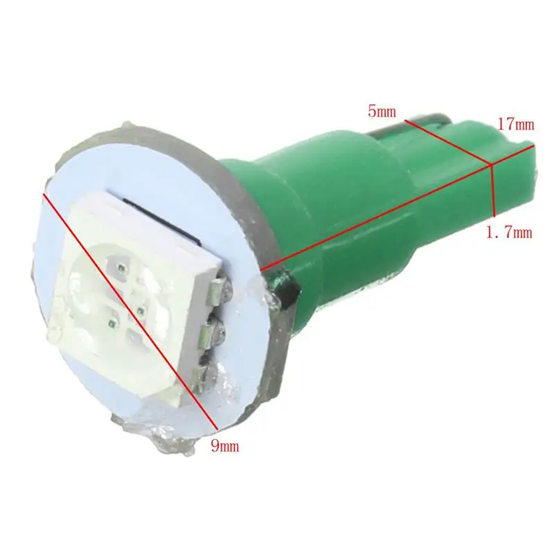 10 шт. T5 74 PC74 1-SMD автомобильный поворотный разъем приборного кластера приборной панели светодиодный светильник с цоколем
