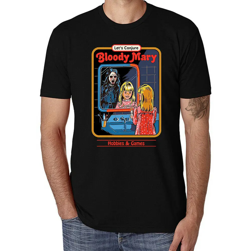 Let's Conjure Bloody mary футболки с контрастной окантовкой мужские хлопковые топы