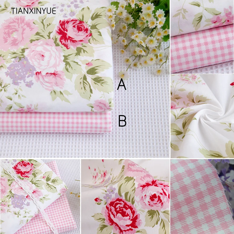 Розовая ткань для постельного белья шитья из хлопка 95% 40*50 см|fabric wheel|quilted fabric bagfabric