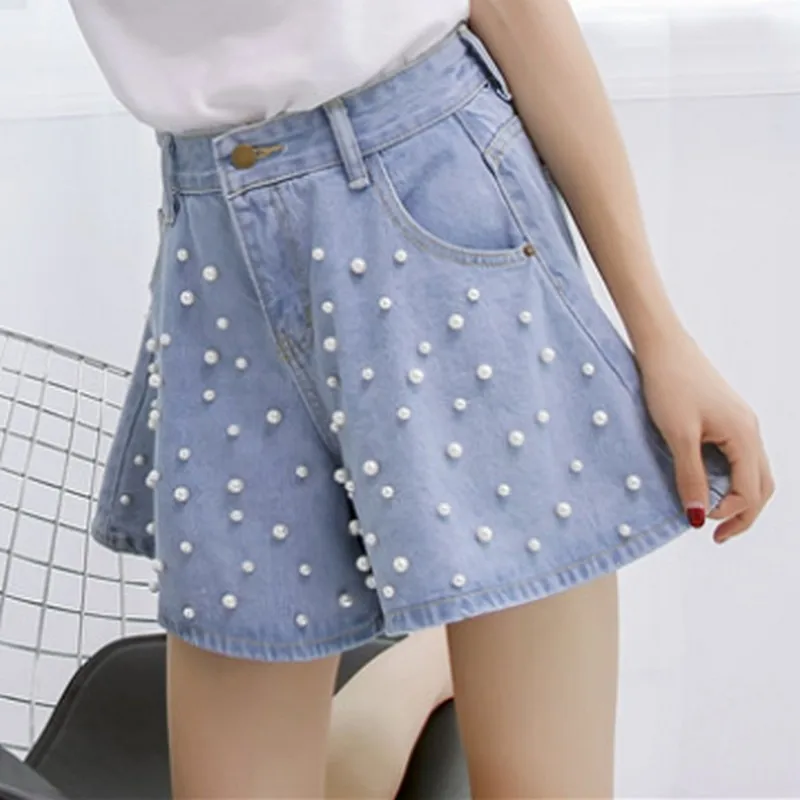 PLAMTEE уличный стиль Бисер дизайнерская юбка шорты женские с высокой талией Saia Feminino