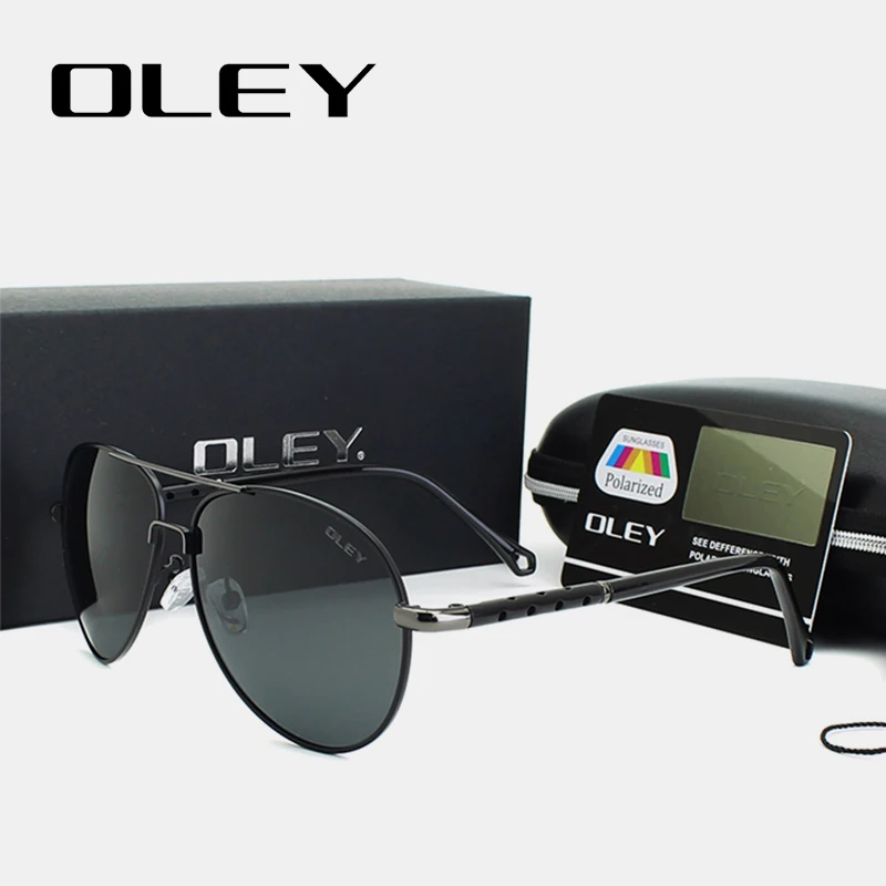 OLEY унисекс синий зеркало солнцезащитные очки для женщин мужчин поляризационные