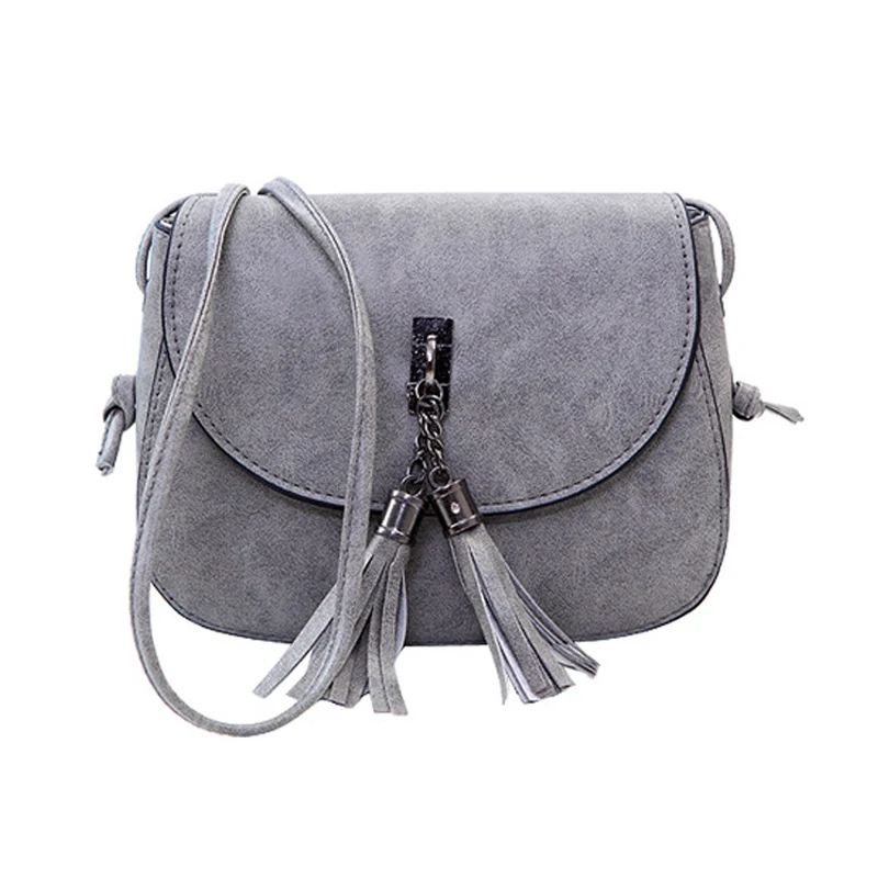 Женская сумка мессенджер из искусственной кожи с кисточками сумки для телефона