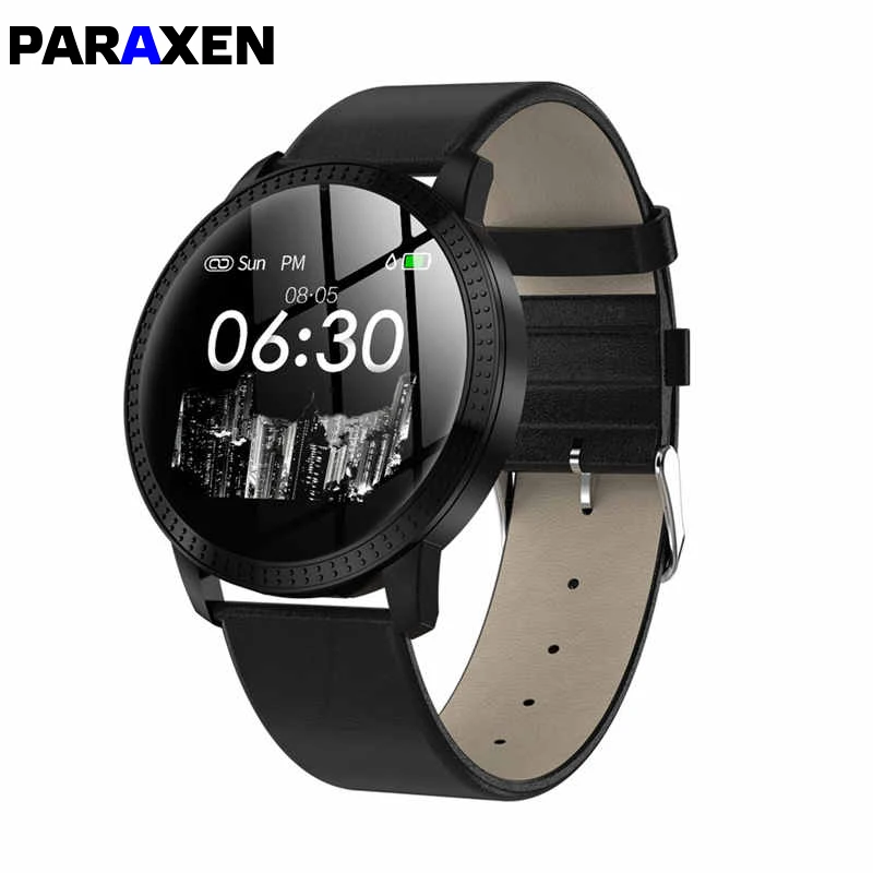 PARAXEN Для мужчин женщин модные часы Smart Watch с крови Давление монитор сердечного