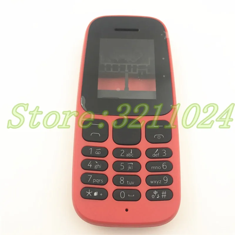 Чехол накладка для Nokia 105 2017 + задняя крышка английская клавиатура логотип|Корпусы