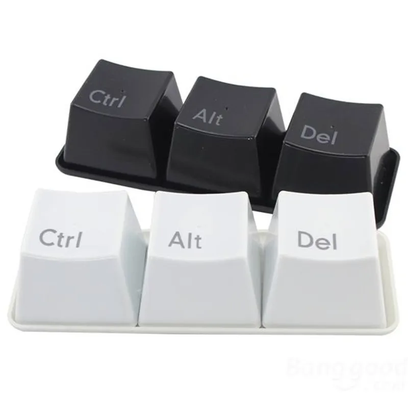 KCASA 3 шт. креативная клавиатура чайная чашка черно-белая Ctrl Del Alt молочные чашки