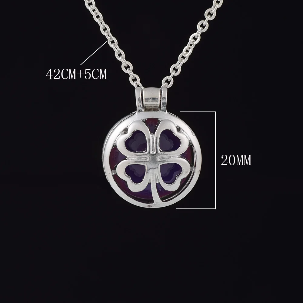 Поразительное ожерелье Lucky cloверсия меняющее цвет настроение термохромное