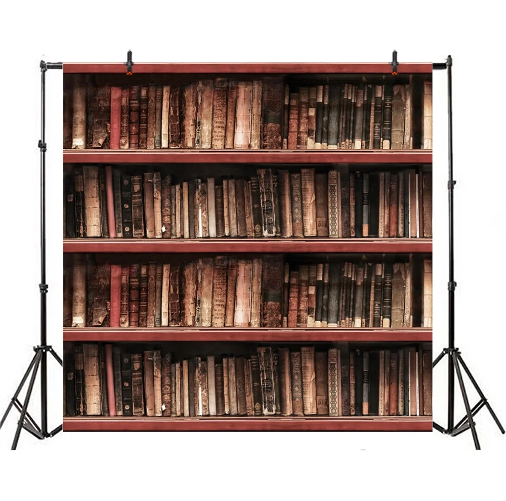 Laeacco старый винтажный книжная полка книги фотографии фоны индивидуальные