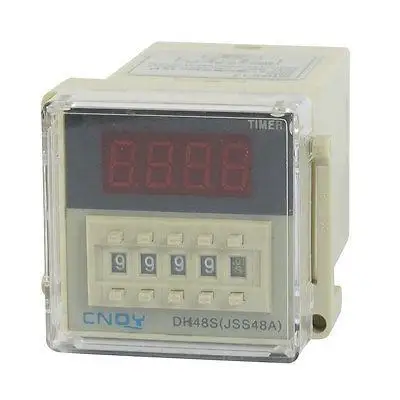 Реле задержки таймера с гнездом 8-контактный SPST 0 01 S-9999H AC/DC12V/24V AC220V/380V/110V ЖК-дисплей