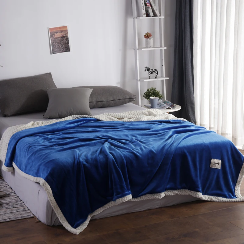 Зимнее шерстяное одеяло Ferret кашемировое теплые мягкие одеяла супер пледы на
