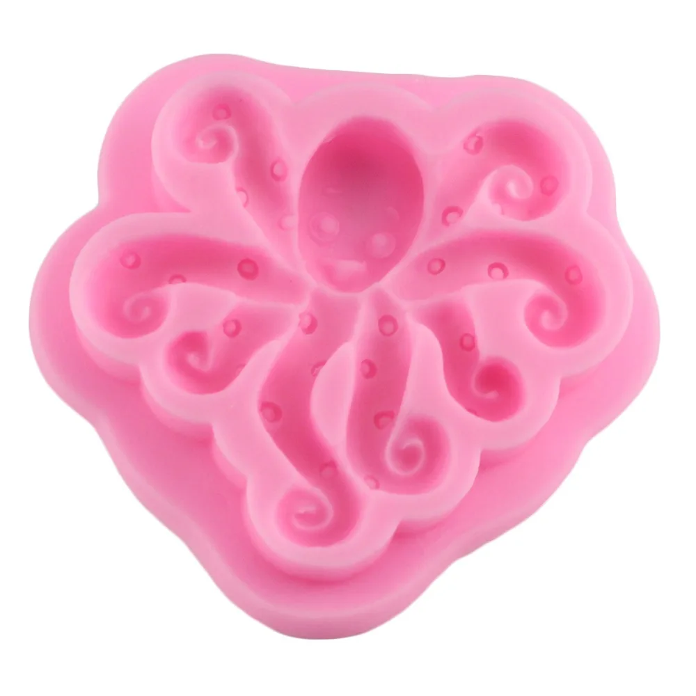 Силиконовые 3D формы в виде осьминога морские животные шоколадная помадка