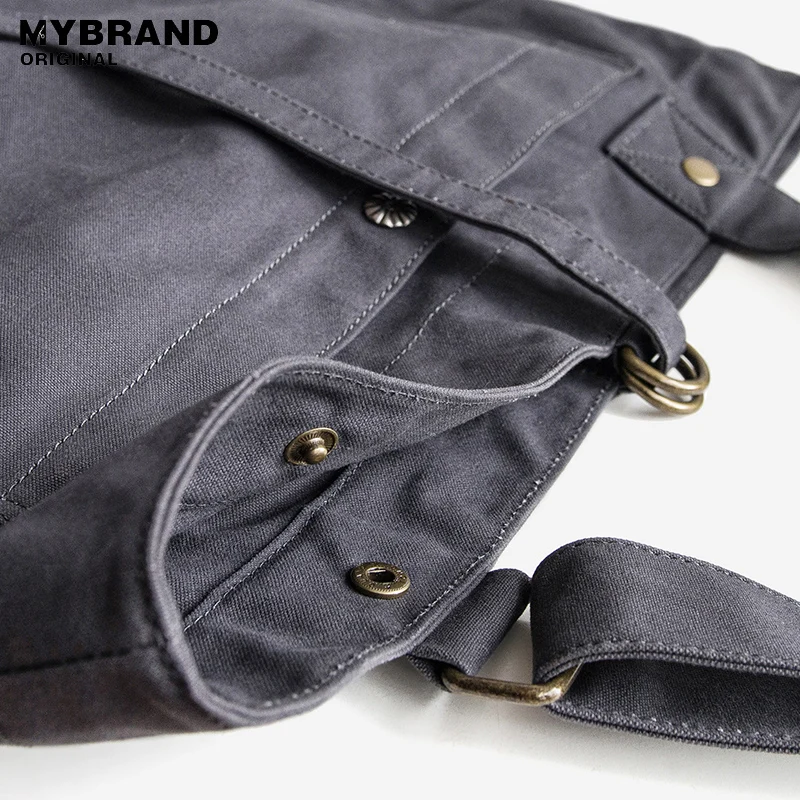 Mybrandoriginal Crossbody сумка повседневная мужские сумки высокого качества холщовый мешок