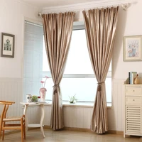 embossed roses curtains for living room bedroom door window drapery shade blackout curtains solid color golden window treatments