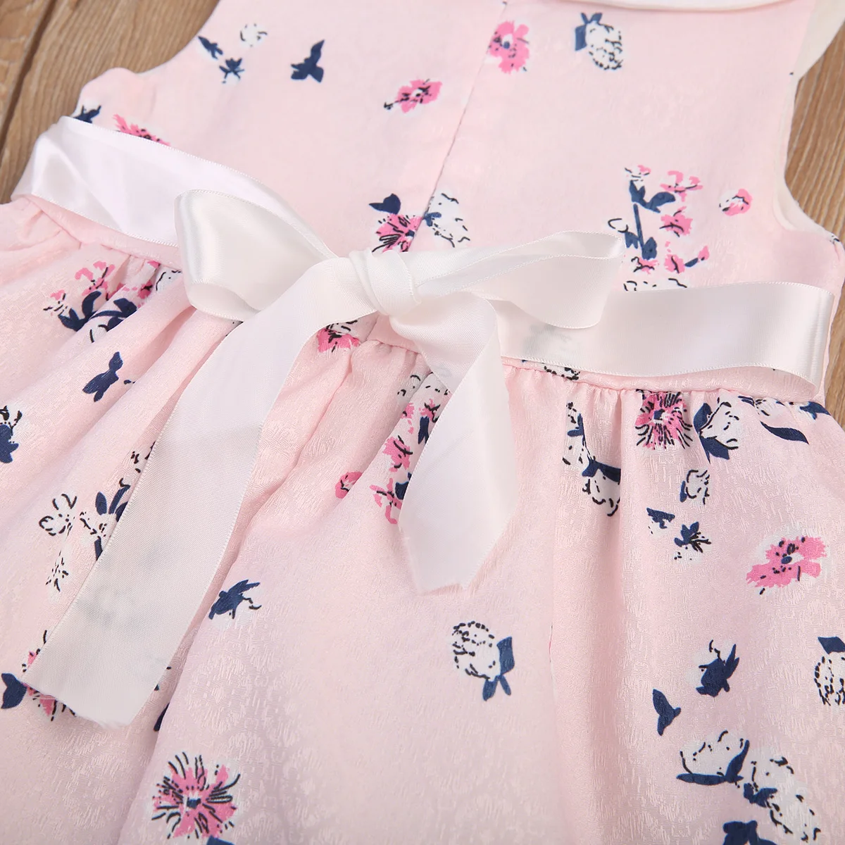 2017 летняя брендовая одежда с цветочным рисунком для малышей милое розовое