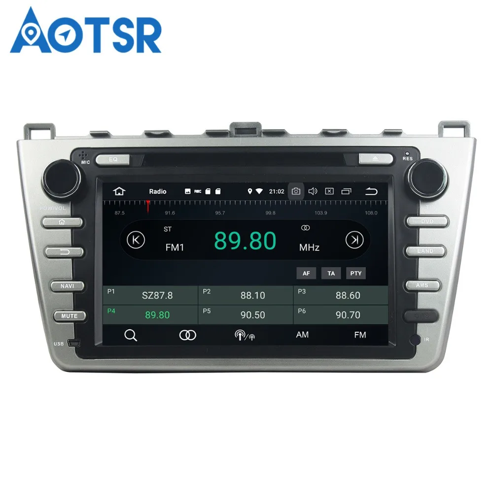 Автомобильный DVD-плеер Aotsr Android 8 0 GPS-навигация для Mazda 6 Atenza 2008-2012 мультимедийный