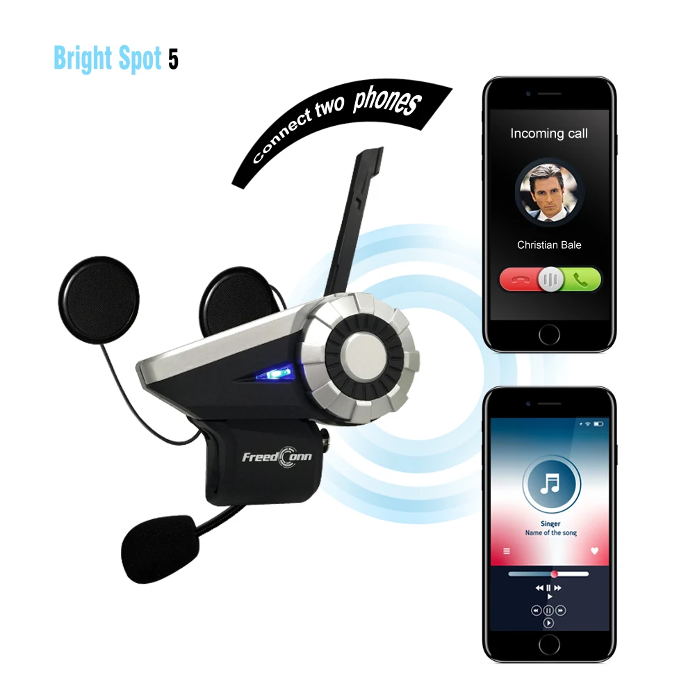 Freedconn T-Rex+ L3 1500M 8-канальный полный дуплекс 8 всадников Bluetooth шлем домофон гарнитура с пультом дистанционного управления FM Радио MP3 gps вызов