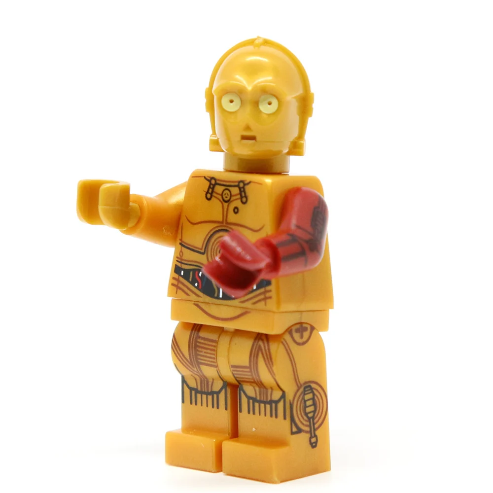 Singlesale Звездные Войны Пробуждение силы C 3PO робот с Красной рукой 5002948 сборные