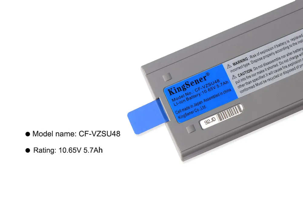 KingSener CF-VZSU48 ноутбук Батарея для цифрового фотоаппарата Panasonic CF-VZSU48 CF-VZSU48U CF-VZSU48R CF-VZSU28 CF-VZSU50 CF-19 CF19 Toughbook