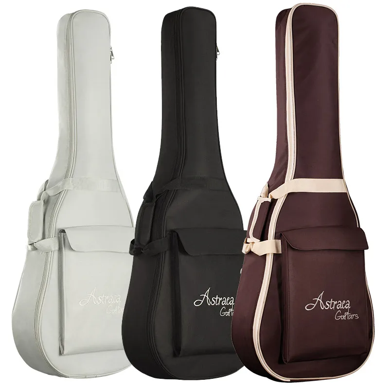 

Astraea 34/36/38/41" Acoustic Guitar Bag 600D Nylon Oxford 10mm Extra Thick Double Straps Soft Case Free Shipping
