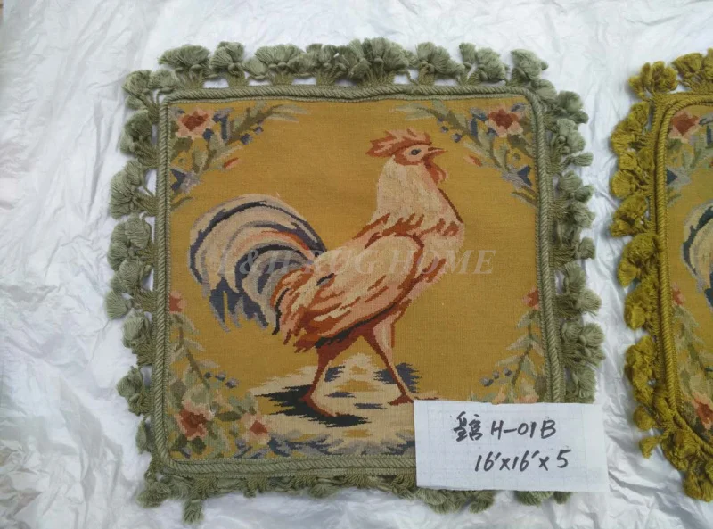 Бесплатная доставка 16 &quotx 16&quot (40x40 см) Aubusson ручная тканая подушка 100% Новая
