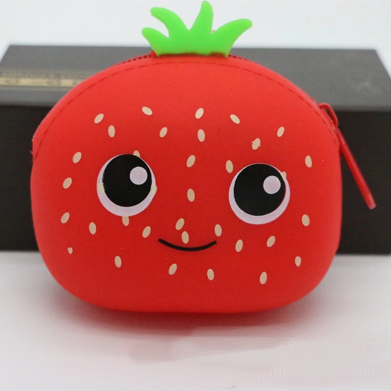 Новинка 2017 года фрукты девушки силиконовые маленькие Мини Портмоне кошелек для