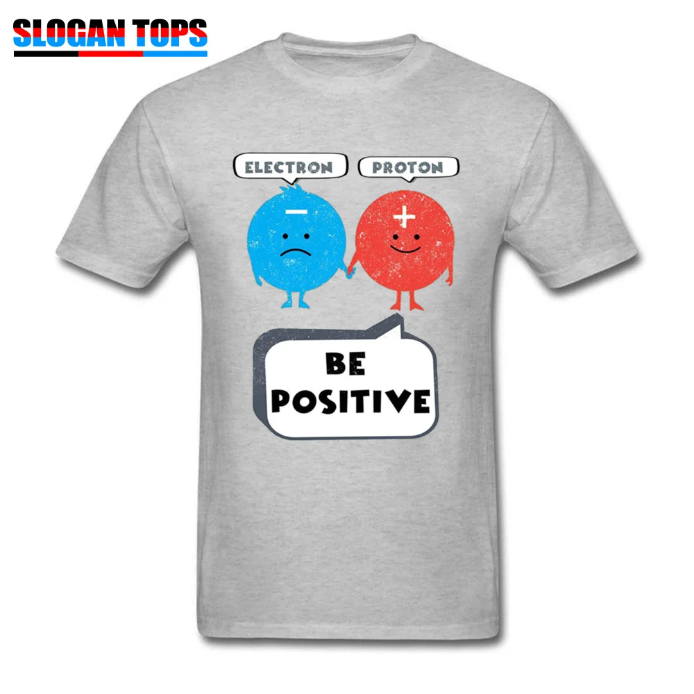 Футболка Geek для мужчин черная футболка Be Positive Proton топы с принтом синий электрон