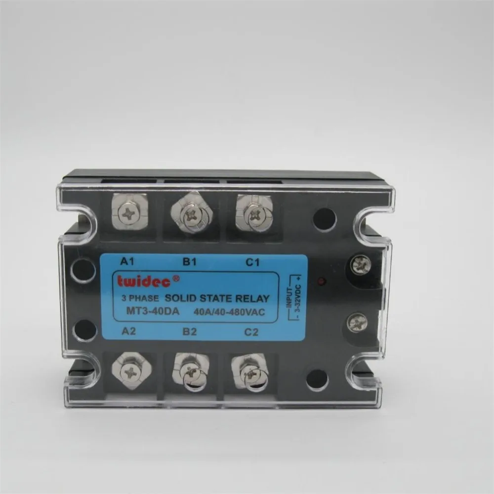 Высокое качество трехфазное твердотельное реле SSR-80DA реле 3-32VDC до 30-480V AC SSR реле+ алюминиевый радиатор+ электрический вентилятор