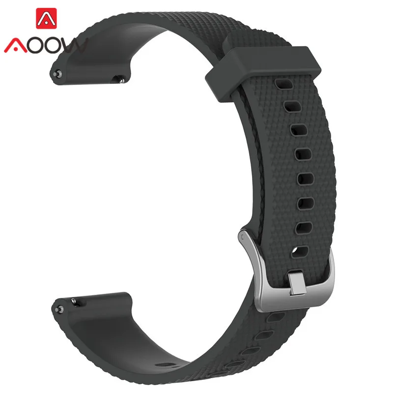 Gray 20 мм 22 мм силиконовый ремешок для huawei GT honor watch Magic galaxy watch 42 мм 46 мм active huami amazfit pace ремешок Bip ремешок для часов - Цвет ремешка: Gray