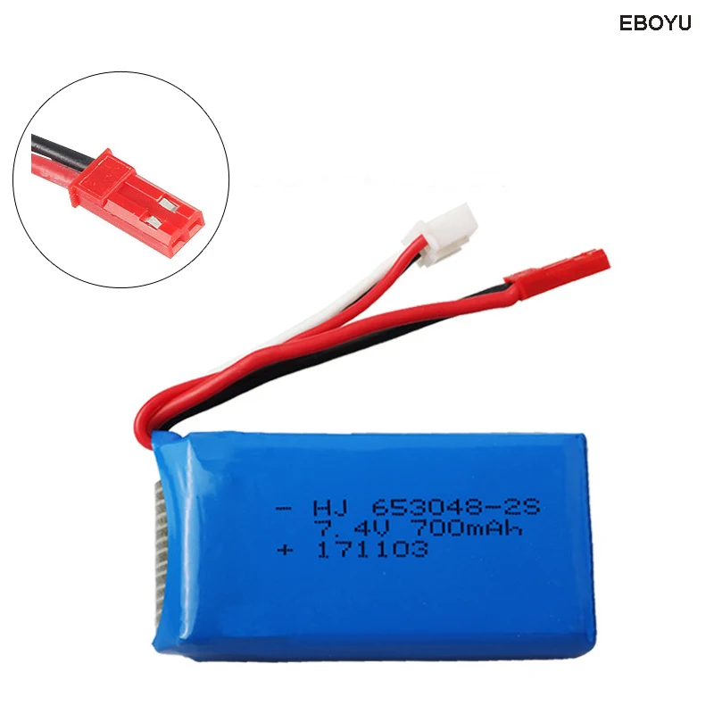 EBOYU 7 4 V 700mAh Сменный литий полимерный аккумулятор для Syma F1 Feilun FT007 FX059 FX176 RC лодка