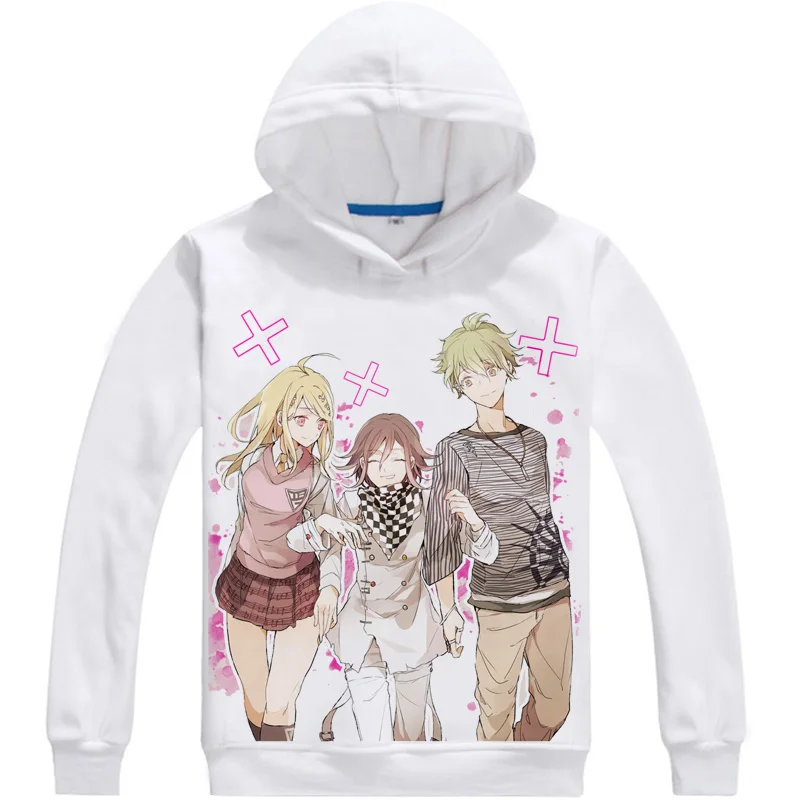 Макото наэги Kyoko Kirigiri мужские толстовки Danganronpa V3 убийства гармонии Толстовка уличная аниме-толстовка с принтом длинная куртка с капюшоном - Цвет: Style 1
