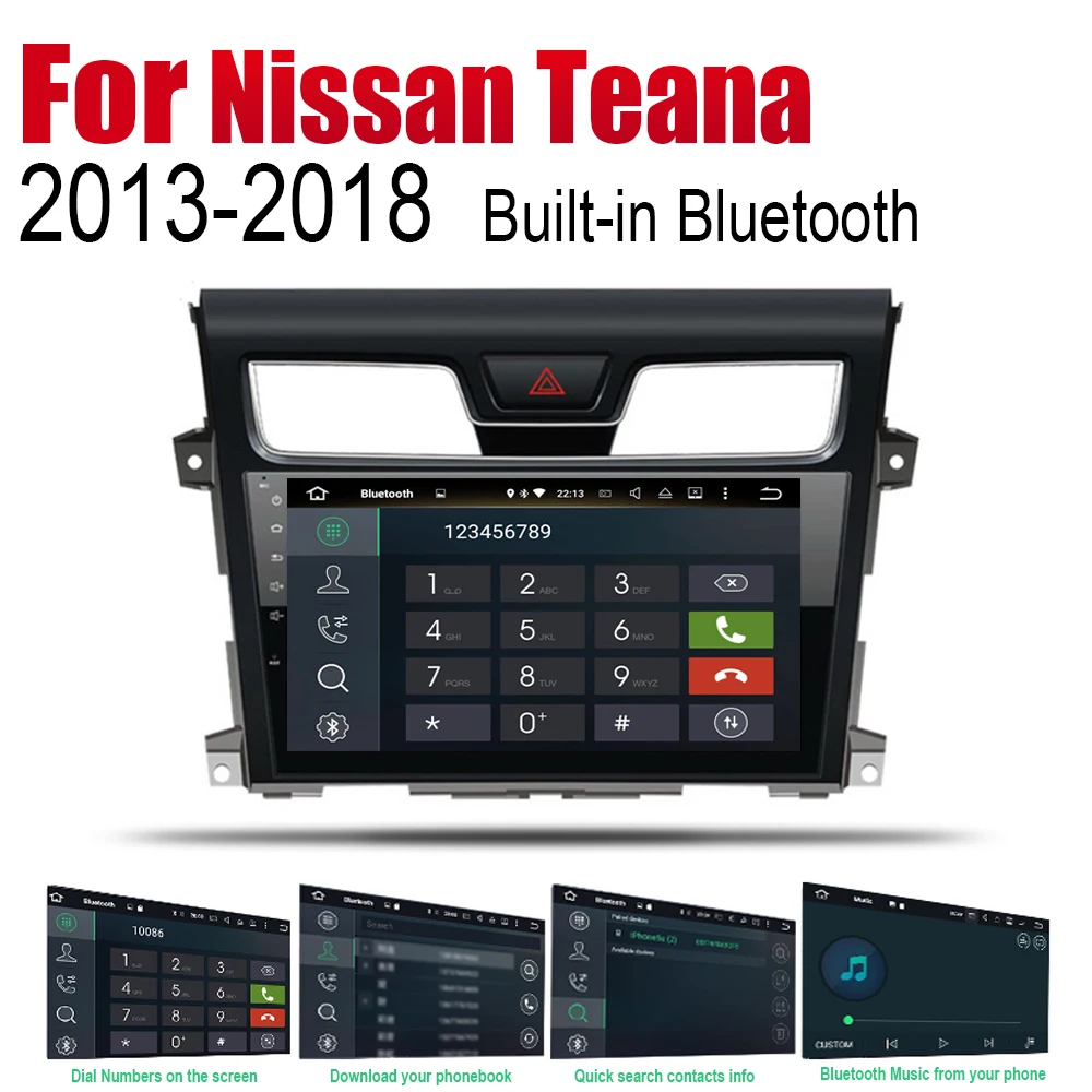 Автомобильный мультимедийный плеер для Nissan Teana 2013-2018 аксессуары Android