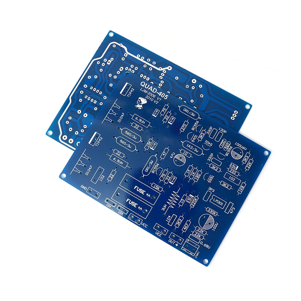 2 шт QUAD 405 100 Вт+ 100 Вт двухканальный высокомощный цифровой аудио усилитель DIY Kit усилитель звука доска для динамиков