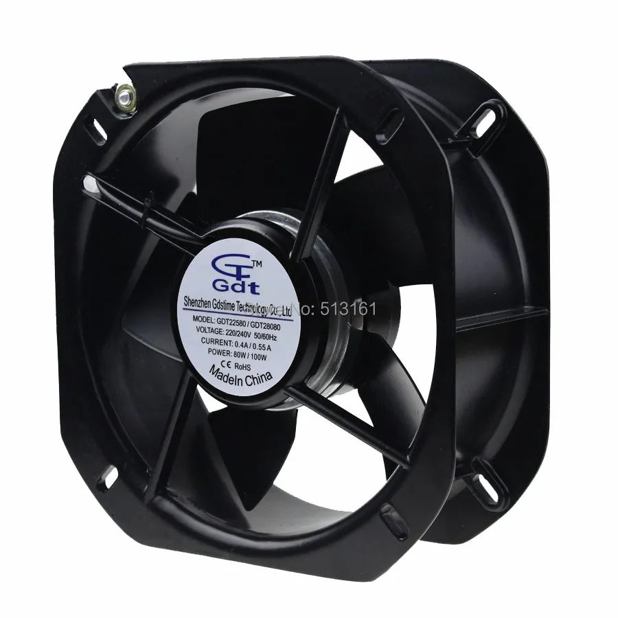 Gdstime 225 мм AC 220V 240V 225x225x80 MM осевой вентилятор охлаждения|cooling fan|220v cooling fanac fan |