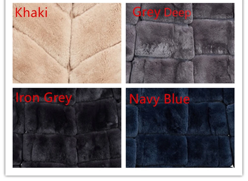 Short Light Grey Diagonal Stripes Rex-Fur Hooded Coat Jacket Black Real Fur Coat Top Overcoat Blazer Custom Hoodie Warm Jackets