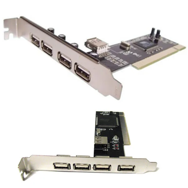 USB 2 0 PCI компьютерная карта ПК-4 внешних порта + 1 Внутренний порт для увеличения ПК