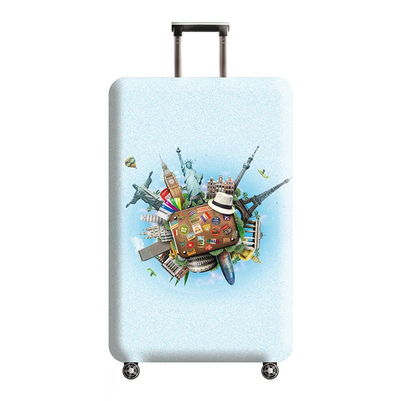 A Luggage Cover Утолщенный багажный чехол, эластичный багажный Защитный чехол для 18-32 дюймов, чехол Чехол для багажа, аксессуары для путешествий - Цвет: A Luggage Cover