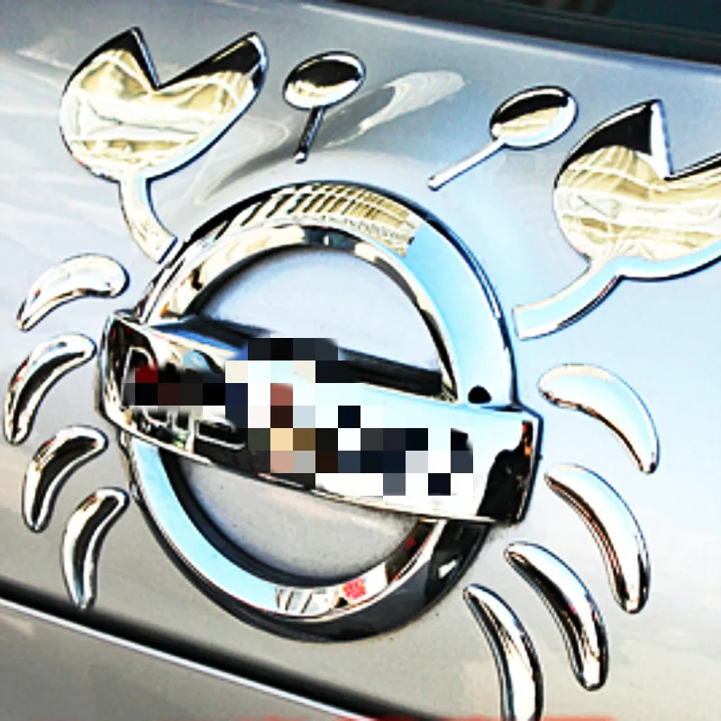 Автомобильные 3D наклейки Aliauto из ПВХ гибкие пластиковые декоративные крабы для