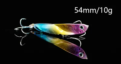 Colorful 10g Flurry, Супер длинная литая приманка для рыбалки, искусственная приманка, осенняя ловушка, 10 г, 15 г, 20 г - Цвет: Colorful 10g