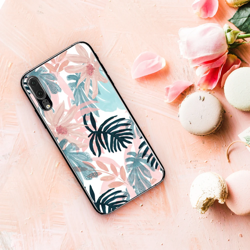 ELETEIL Flower Feathers Printed Phone Case For Huawei P10 Lite P20 P20Lite Plus Pro Shockproof Silicone Back Cover E30 |