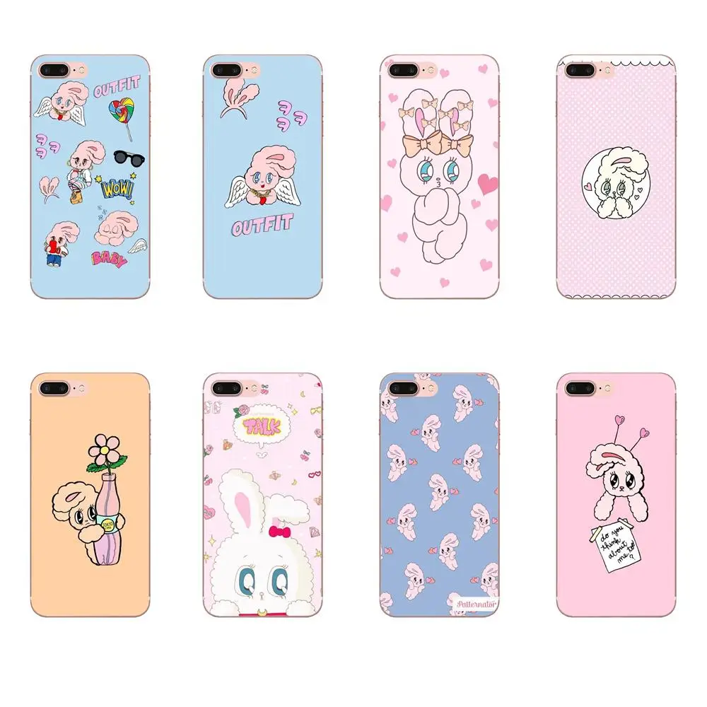 Милый розовый кролик из мультфильма Kawaii для Huawei P7 P8 P9 P10 P20 P30 Lite Mini Plus Pro 2017 2018 2019