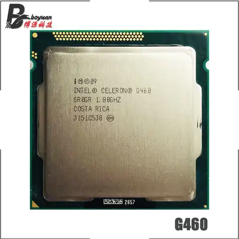 Одноъядерный процессор Intel Celeron G460, 1,8 ГГц, L3 = 1,5 МБ, 35 Вт, LGA 1155