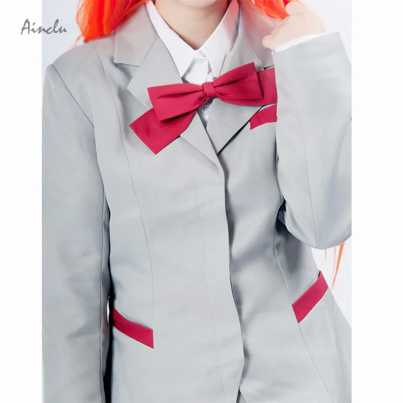 Ainclu Бесплатная доставка Аниме продукт Bleach Kuchiki Rukia Школьная форма Косплей Костюм