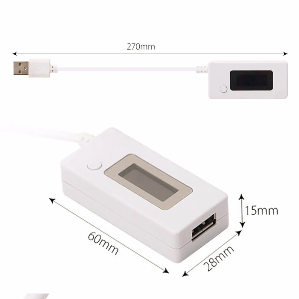 ЖК-дисплей Экран мини творческий телефон USB тестер Портативный доктор Напряжение