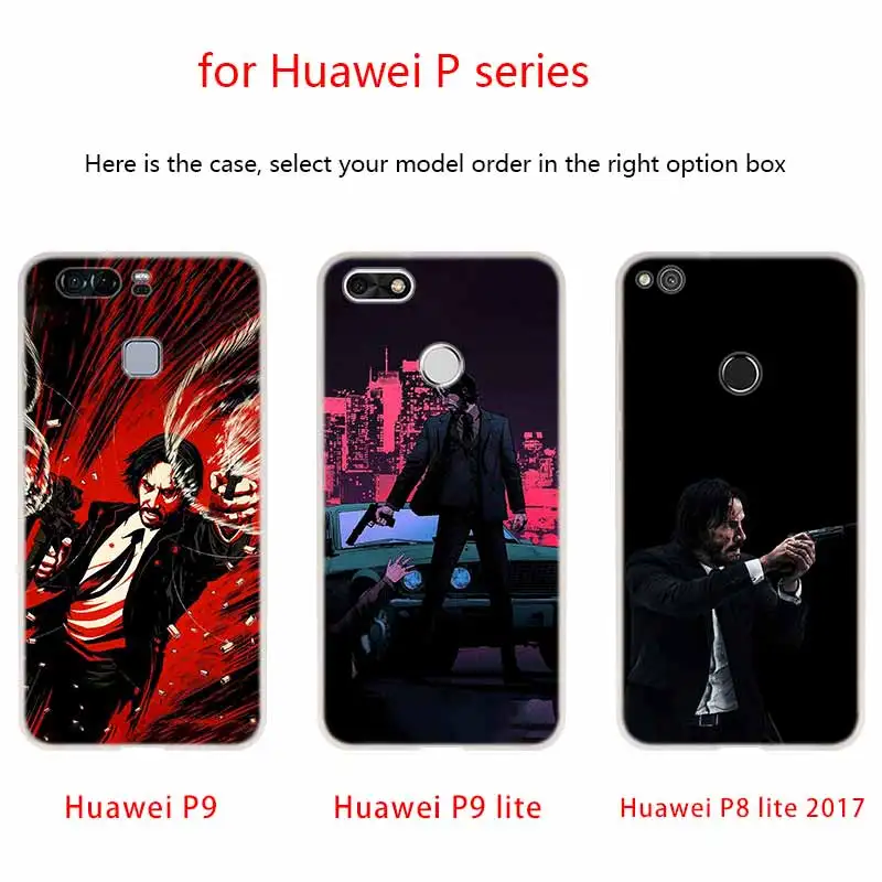 John Wick Silicone Coque Soft Case For Huawei P50 P40 P10 P20 P30 Lite Pro P Smart Z 2020 2019 Cover | Мобильные телефоны и
