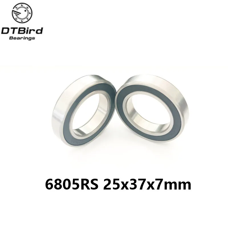 

6805 2RS ABEC-5 (10PCS) 25x37x7 Metric Thin Section Bearings 61805RS 6805RS
